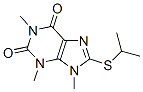 1,3,9-trimethyl-8-propan-2-ylsulfanyl-purine-2,6-dione Struktur