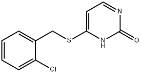 4-[(2-chlorophenyl)methylsulfanyl]-3H-pyrimidin-2-one Struktur