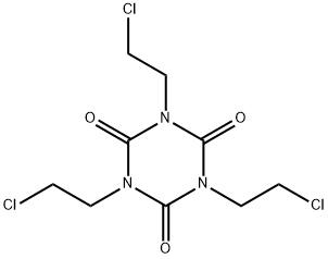 1,3,5-tris(2-chloroethyl)-1,3,5-triazine-2,4,6(1H,3H,5H)-trione Struktur