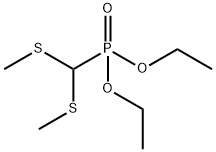 DIETHYL [BIS(METHYLTHIO)METHYL]PHOSPHONATE Struktur