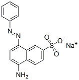 sodium 5-amino-8-(phenylazo)naphthalene-2-sulphonate  Struktur