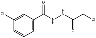 3-CHLORO-N''-(CHLOROACETYL)BENZOHYDRAZIDE Struktur