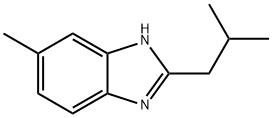 1H-Benzimidazole,5-methyl-2-(2-methylpropyl)-(9CI) Struktur