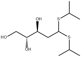 5,5-bis(propan-2-ylsulfanyl)pentane-1,2,3-triol Struktur