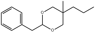 2-benzyl-5-methyl-5-propyl-1,3-dioxane Struktur