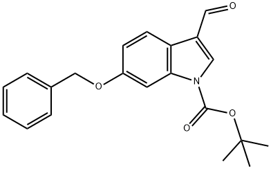 6-BENZYLOXY-3-FORMYLINDOLE-1-CARBOXYLIC ACID TERT-BUTYL ESTER Struktur