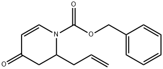 benzyl 2-allyl-3,4-dihydro-4-oxopyridine-1(2H)-carboxylate Struktur