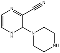 Pyrazinecarbonitrile, 3,4-dihydro-3-(1-piperazinyl)- (9CI) Struktur