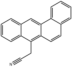 Benz[a]anthracene-7-acetonitrile Structure