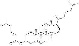 Cholesterol 5-methylhexanoate Struktur