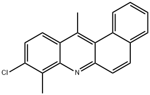 9-Chloro-8,12-dimethylbenz[a]acridine Struktur