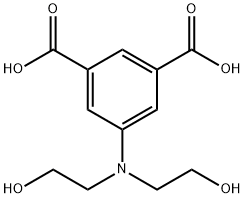 5-(bis(2-hydroxyethyl)amino)benzene-1,3-dicarboxylic acid Struktur