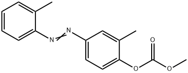 Carbonic acid methyl 4-(2-methylphenylazo)-2-methylphenyl ester Struktur