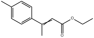 ethyl (E)-3-(4-methylphenyl)but-2-enoate Struktur