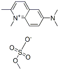 6-(dimethylamino)-1,2-dimethylquinolinium methyl sulphate Struktur