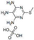 2-methylsulfanylpyrimidine-4,5,6-triamine, sulfuric acid Struktur