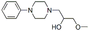 1-methoxy-3-(4-phenylpiperazin-1-yl)propan-2-ol Struktur