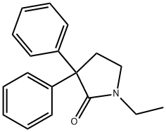 1-ethyl-3,3-diphenyl-pyrrolidin-2-one Struktur