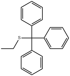 (ethylsulfanyl-diphenyl-methyl)benzene Struktur