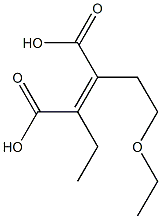 (Z)-2-(2-ethoxyethyl)-3-ethyl-but-2-enedioic acid Struktur