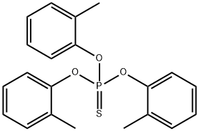 Tri-o-tolylthiophosphate Struktur