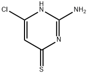 2-amino-6-chloro-1H-pyrimidine-4-thione Struktur