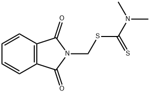 1-[(1,3-dioxoisoindol-2-yl)methylsulfanyl]-N,N-dimethyl-methanethioami de Struktur