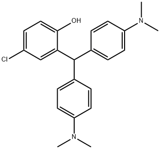 2-[bis(4-dimethylaminophenyl)methyl]-4-chloro-phenol Struktur