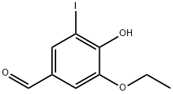 3-ETHOXY-4-HYDROXY-5-IODOBENZALDEHYDE Struktur