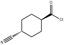 Cyclohexanecarbonyl chloride, 4-cyano-, trans- (9CI) Struktur