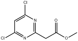 2-PyriMidineacetic acid, 4,6-dichloro-, Methyl ester Struktur