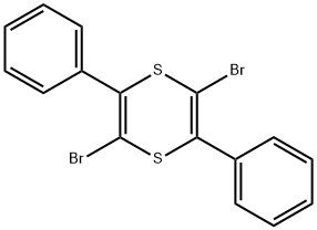 2,5-dibromo-3,6-diphenyl-1,4-dithiine Struktur