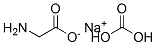 sodium aminoacetate hydrogen carbonate Struktur