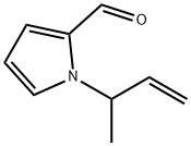 1H-Pyrrole-2-carboxaldehyde, 1-(1-methyl-2-propenyl)- (9CI) Struktur