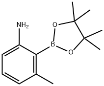 3-METHYL-2-(4,4,5,5-TETRAMETHYL-1,3,2-DIOXABOROLAN-2-YL) BENZENAMINE Struktur