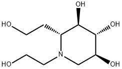 3,4,5-Piperidinetriol, 1,2-bis(2-hydroxyethyl)-, (2R,3R,4R,5S)- (9CI) Struktur