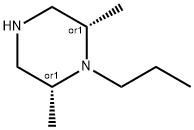 Piperazine, 2,6-dimethyl-1-propyl-, (2R,6S)-rel- (9CI) Struktur