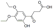 3-(2'-hydroxy-4',5'-diethoxybenzoyl)propionic acid Struktur