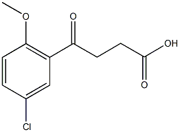 4-(5-CHLORO-2-METHOXY-PHENYL)-4-OXO-BUTYRIC ACID Struktur