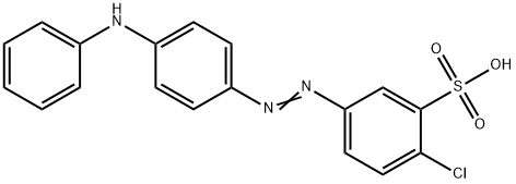 2-Chloro-5-[[4-(phenylamino)phenyl]azo]benzenesulfonic acid Struktur