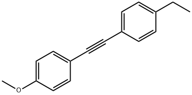 1-Ethyl-4-[(4-Methoxyphenyl)ethynyl]benzene Struktur