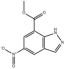 5-NITRO-1H-INDAZOLE-7-CARBOXYLIC ACID METHYL ESTER Struktur