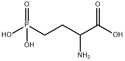 2-amino-4-phosphonobutyric acid Struktur