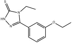 5-(3-ethoxyphenyl)-4-ethyl-4H-1,2,4-triazole-3-thiol Struktur