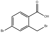 Benzoic acid, 4-broMo-2-(broMoMethyl)- Struktur