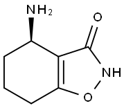 1,2-Benzisoxazol-3(2H)-one,4-amino-4,5,6,7-tetrahydro-,(4R)-(9CI) Struktur