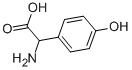 2-amino-2-(4-hydroxyphenyl)acetic acid Struktur