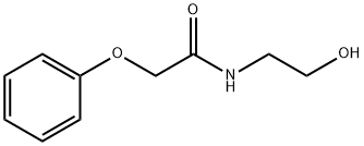 N-(2-hydroxyethyl)-2-phenoxyacetamide Struktur