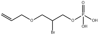 3-(allyloxy)-2-bromopropyl dihydrogen phosphate Struktur