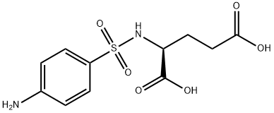 2-[(4-aminophenyl)sulfonylamino]pentanedioic acid Struktur